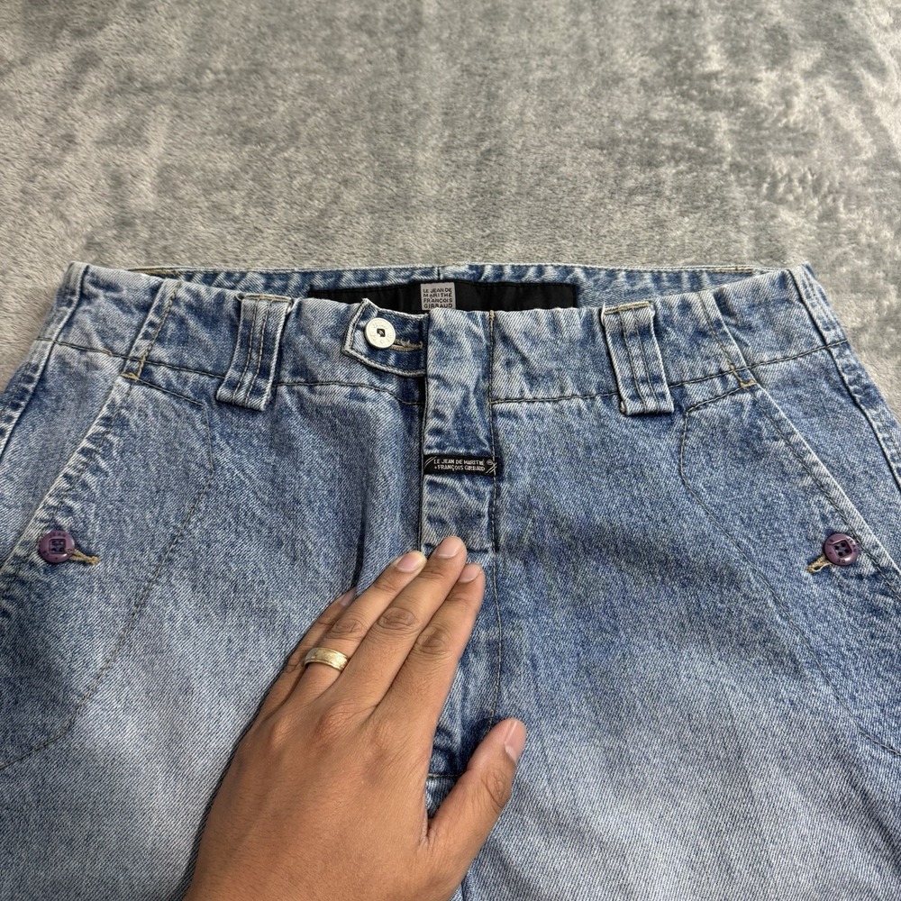Marithe Francois Girbaud Jeans Mens 32 (31x34) Shuttle Tape Cargo Denim Slim Y2K - Picture 4 of 13